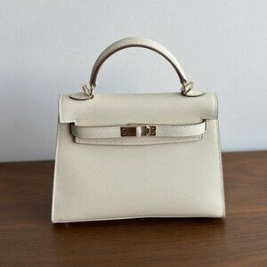 Off White/Genuine Leather  21cm